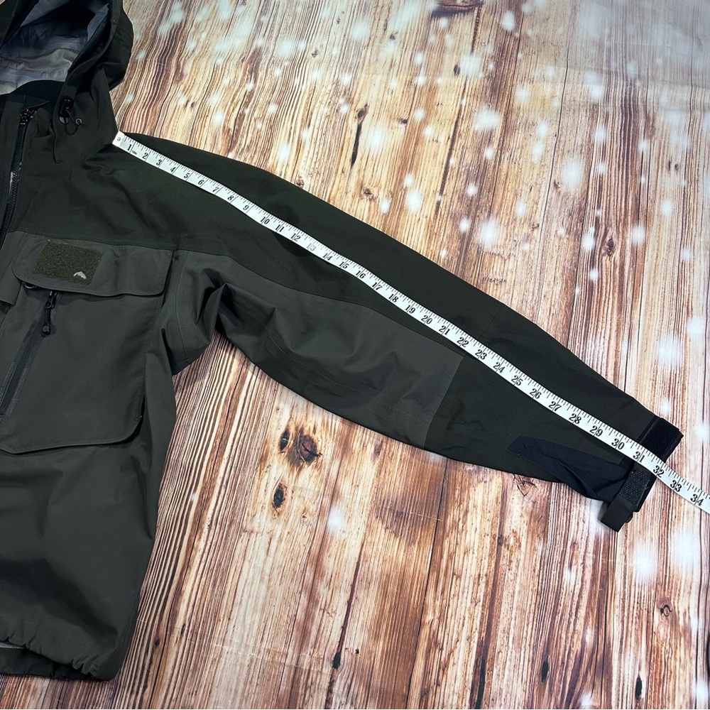 Simms Mens Goretex Wading Jacket Full Zip Hooded Size XL - Picture 12 of 16